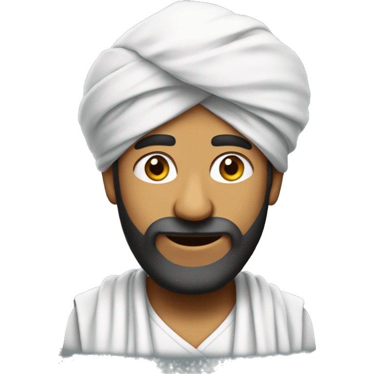 Punjabi man wearing turban with antenna coming out on top  emoji