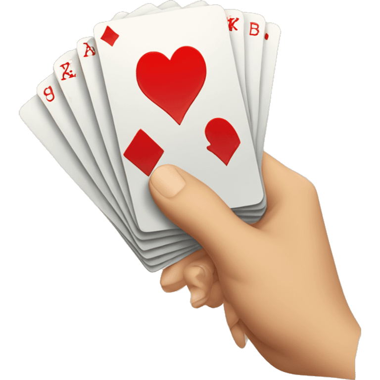 a hand of cards credit cards emoji