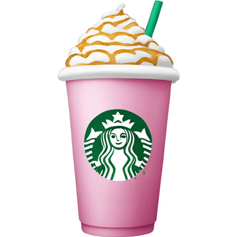 starbucks cup pink drink with cold foam emoji