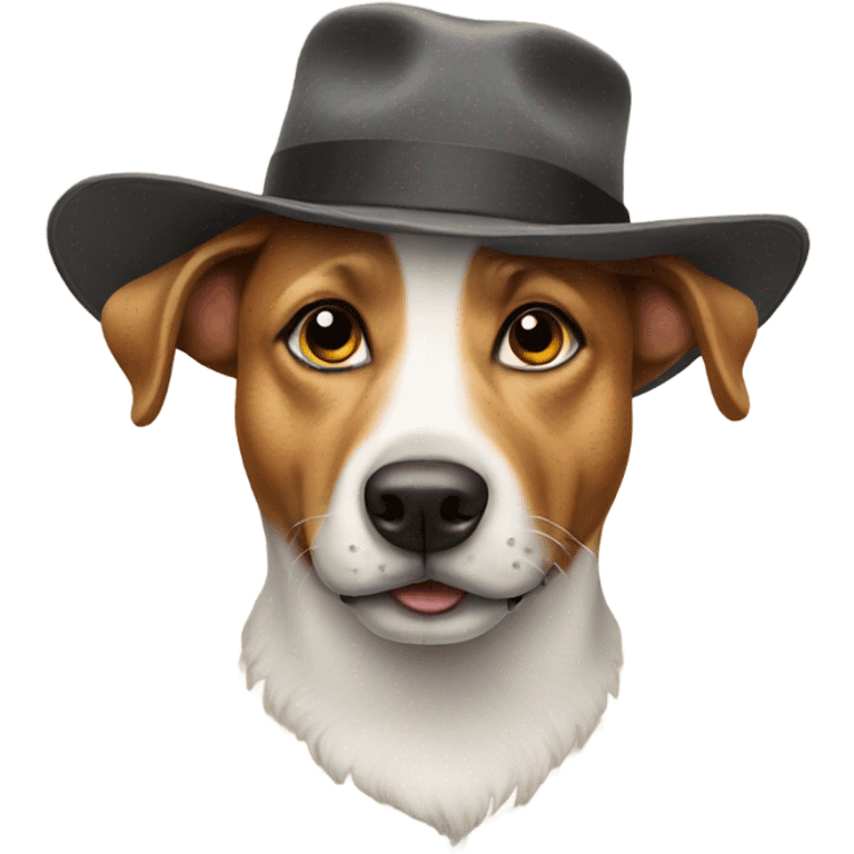 dog with a hat on emoji