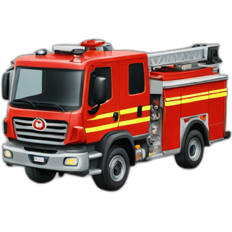 Firefighter truck switzerland emoji