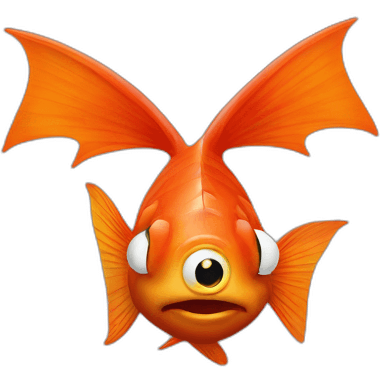 Poisson rouge sur dromadaire emoji