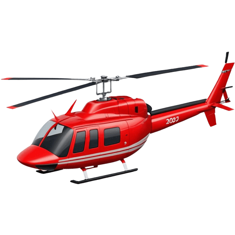 Bell 206 - Bell Helicopter (Model Year: 2021) (Iconic colour: Red) emoji