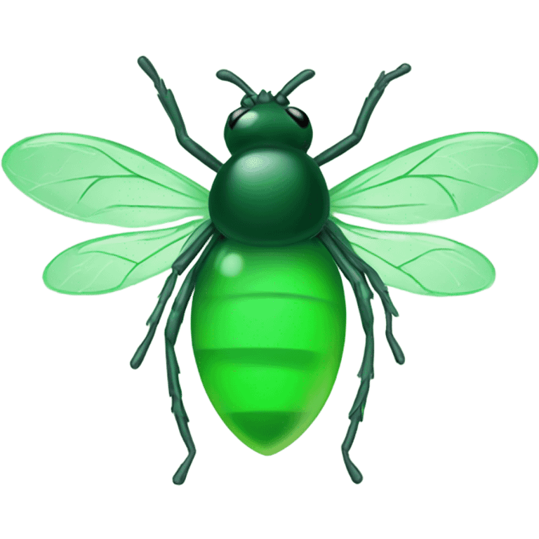 Green aura with flies emoji