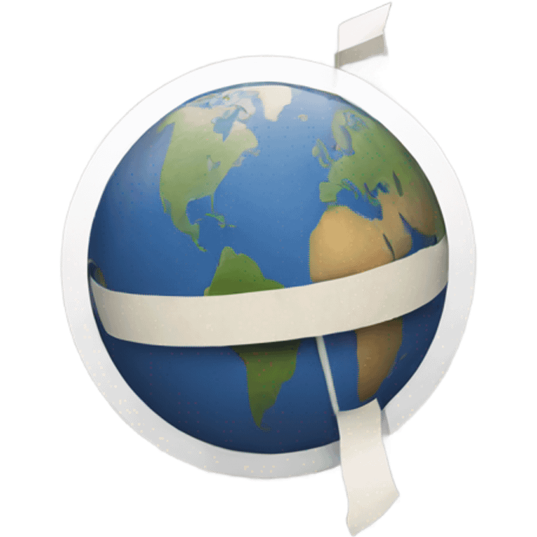 Globe with check emoji