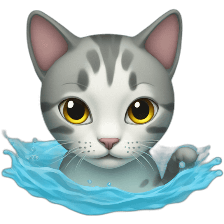 cat in water emoji