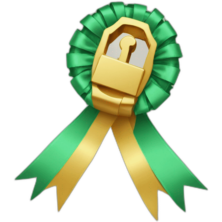 Lock Award Ribbon  emoji