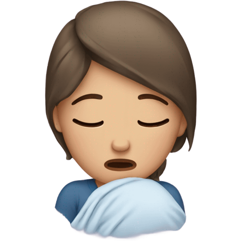 postpartum mom crying  emoji