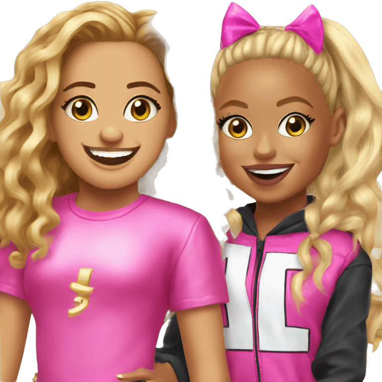 Beyoncé with jojo siwa emoji