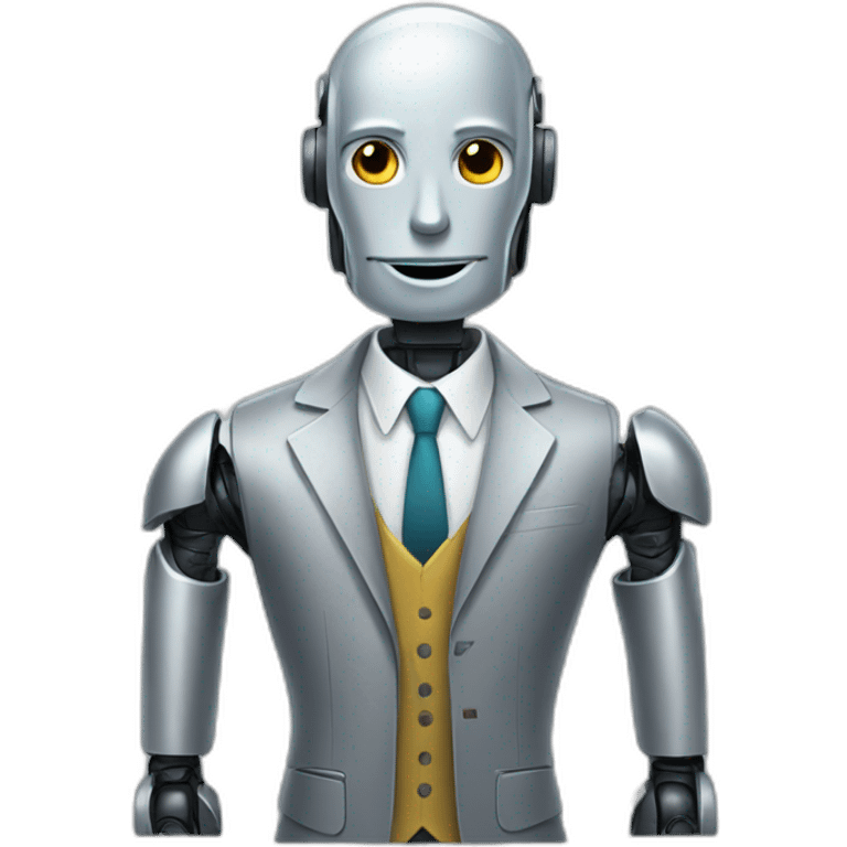 businessperson robot emoji