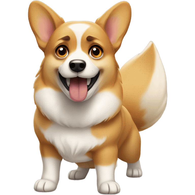 Corgi angry  emoji