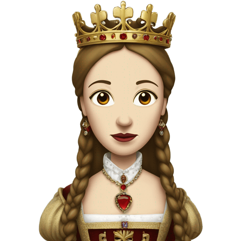 Mary Tudor Queen detailed covered Bloody emoji