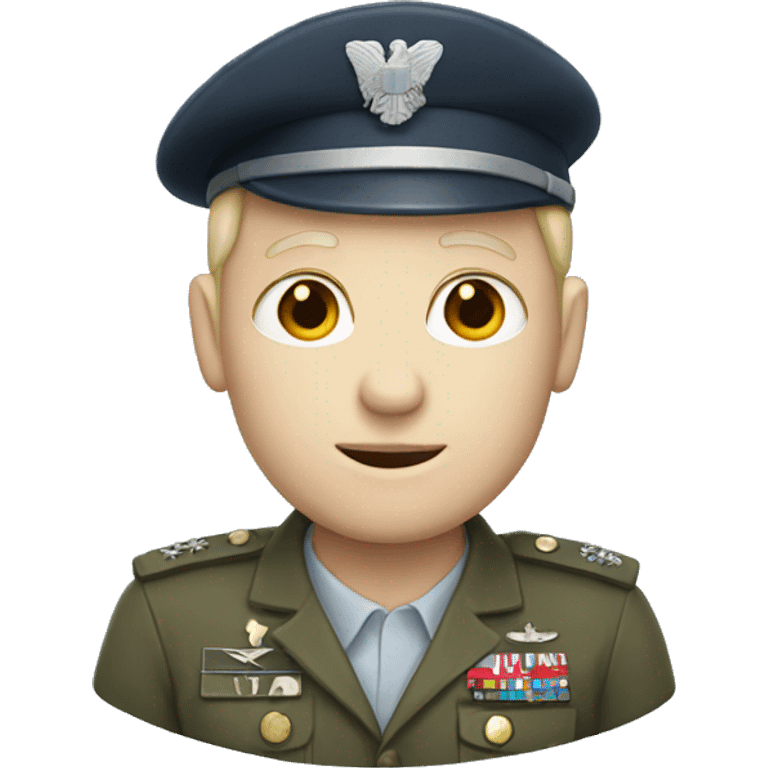 Veteran with pale skin emoji