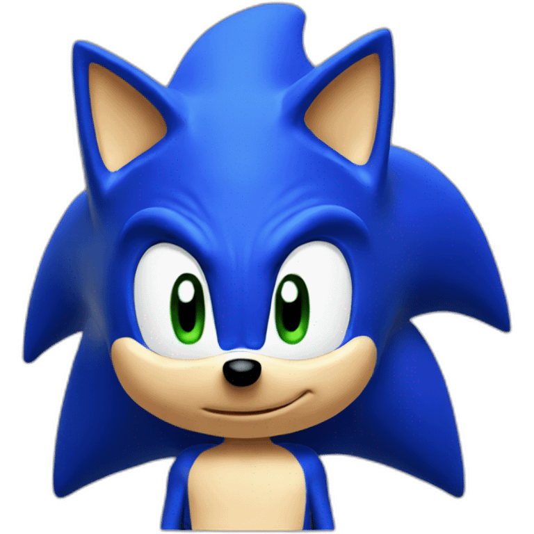 Blue Sonic the hedgehog emoji