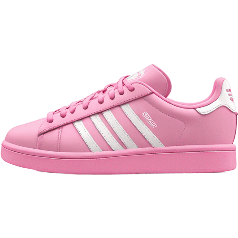 Pink and white adidas campus 4 emoji