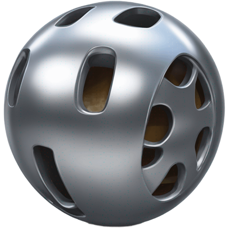 Metal Kirby ball with 4 car wheels emoji