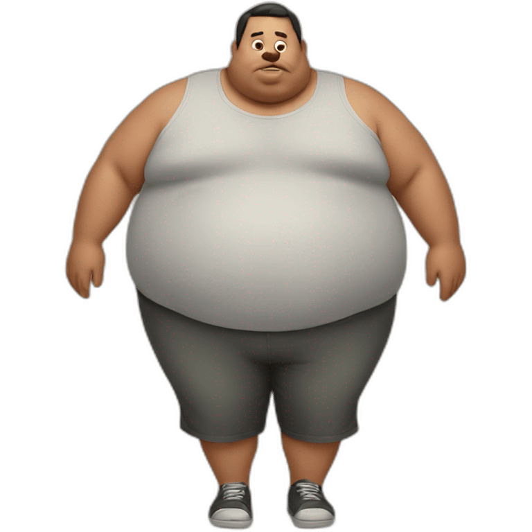 A obese man emoji