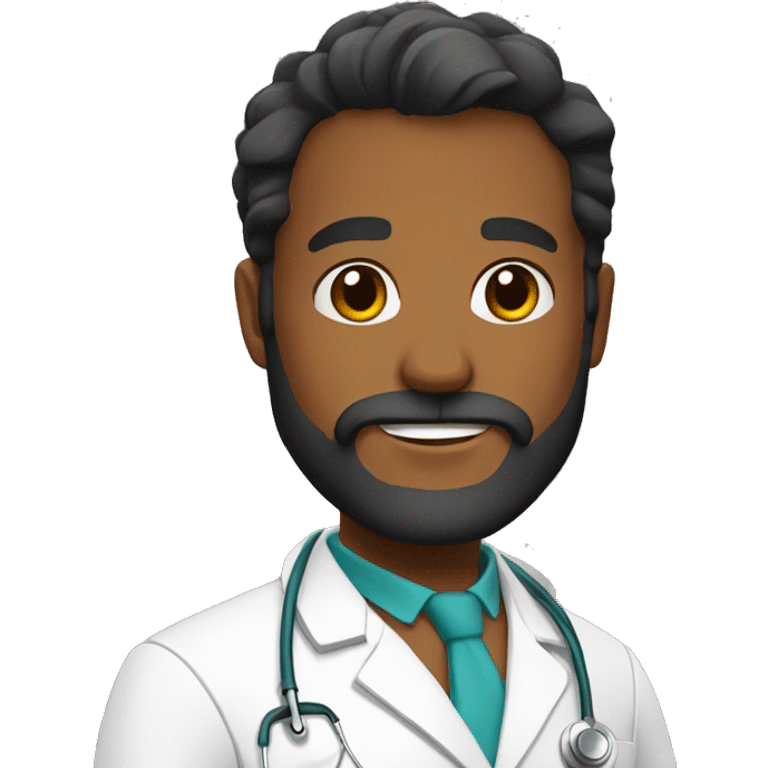 Doctor con barba  emoji