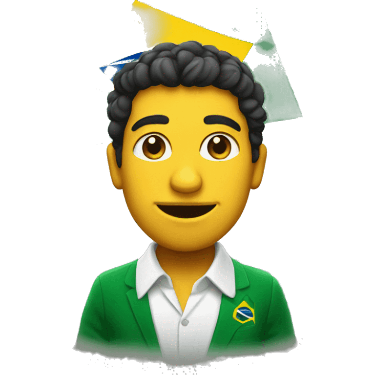 Lover Brazil flag man emoji