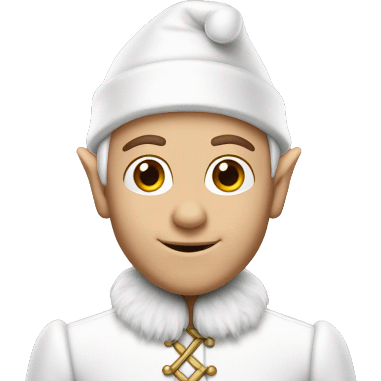 White Elf on the shelf emoji