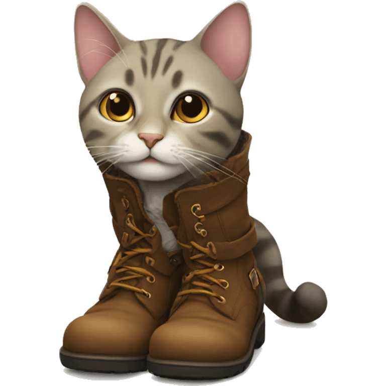 Cat in boots emoji