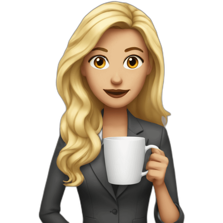 someone named courtney drinking coffee and being a boss emoji