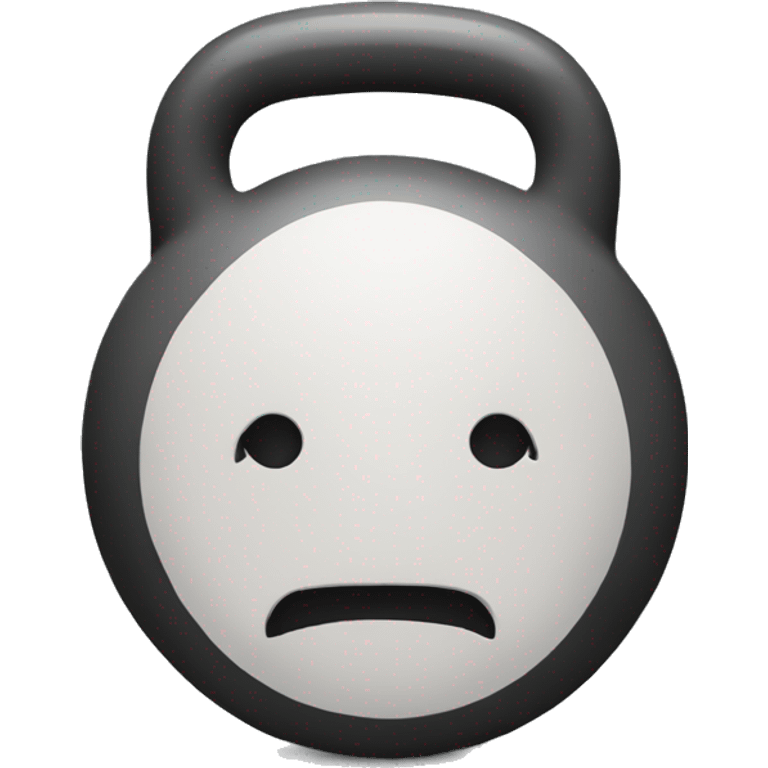 heavy kettlebell without face emoji