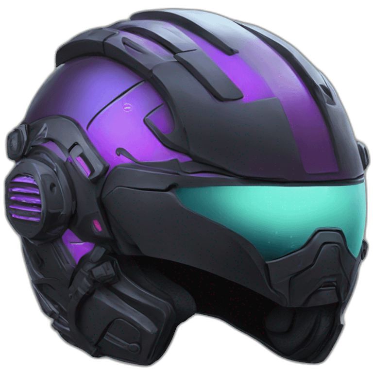 cyberpunk motorcycle helmet emoji