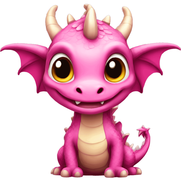 cute pink dragon  emoji