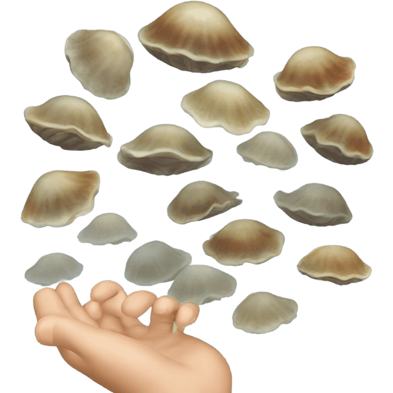 Watery clam emoji