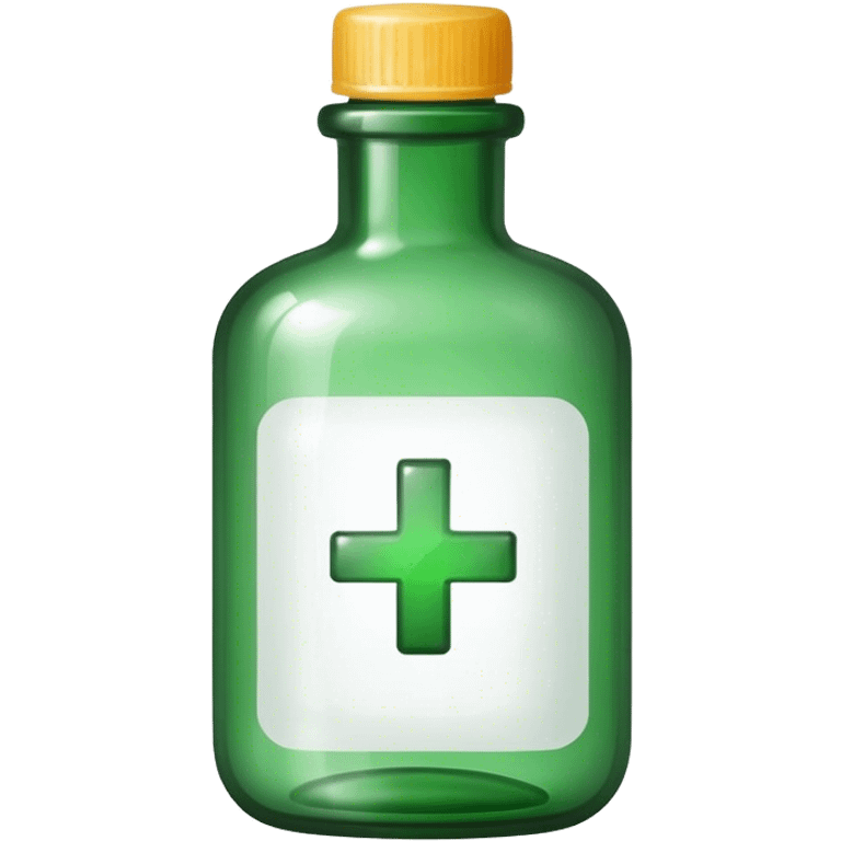 a green medicina bottle emoji