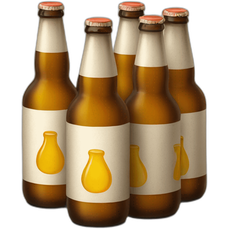 6 beer bottles emoji