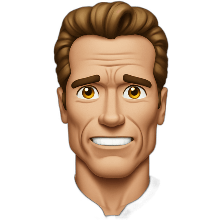 arnold schwarzenegger cartoon wearing henley emoji