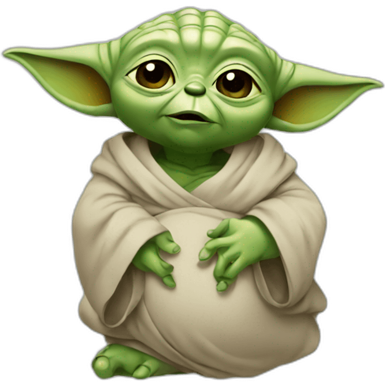 yoda pregnant emoji