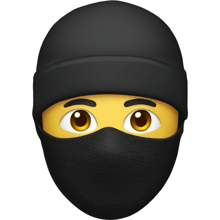 man with ski mask  emoji