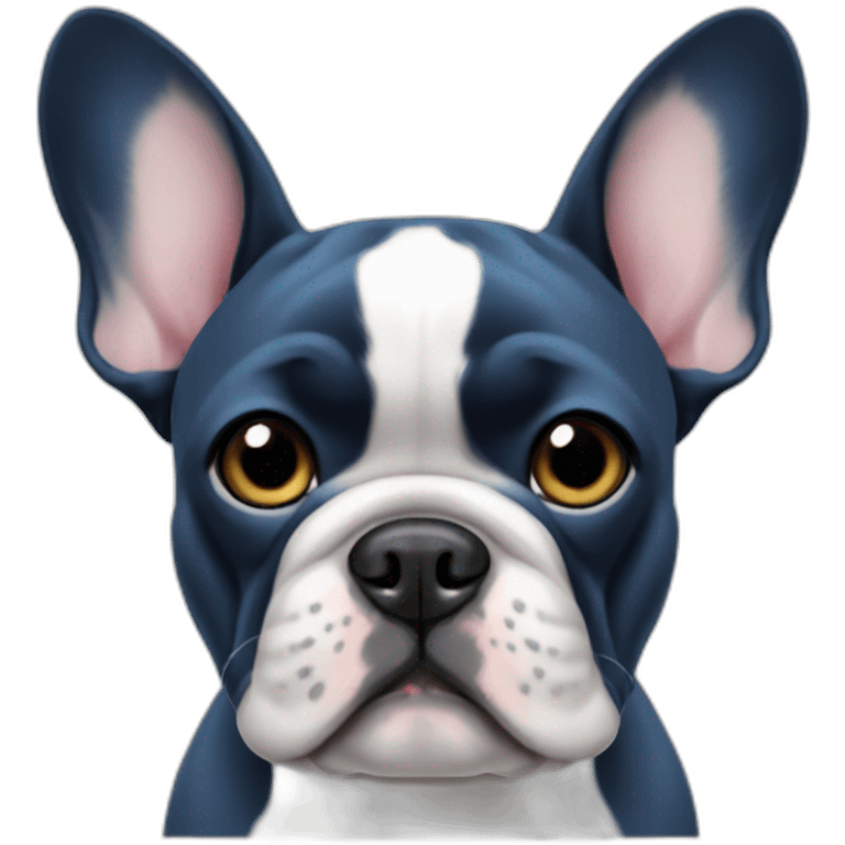 Blue French bulldog emoji