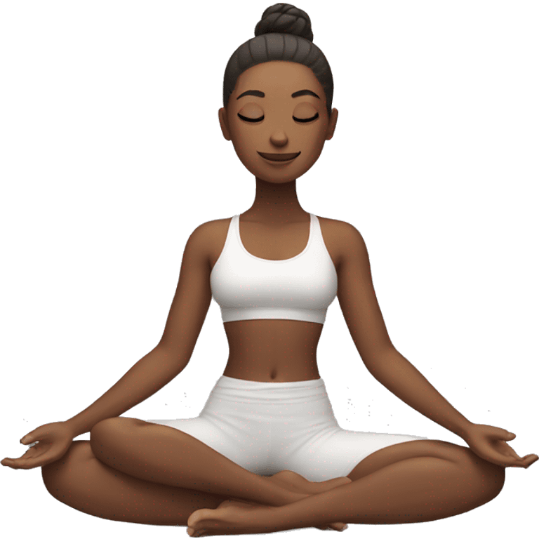 yoga girl emoji