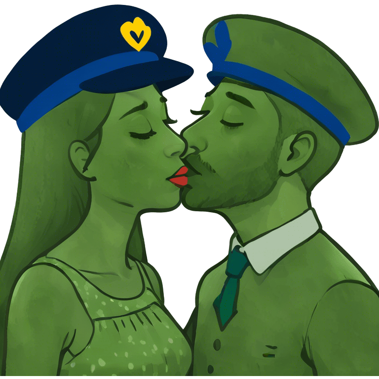 Guy kissing girl  emoji