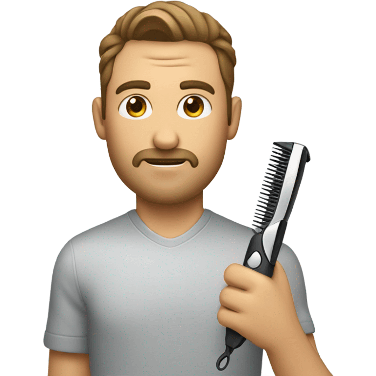 Man with clippers emoji