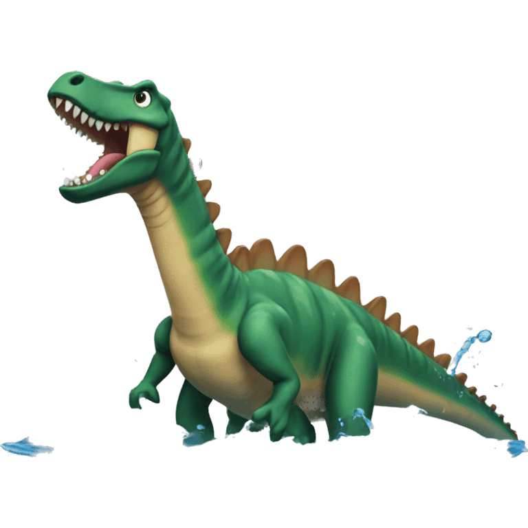 Spinosaur in water emoji