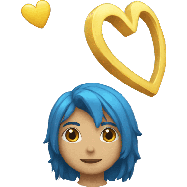 corazon azul roto emoji