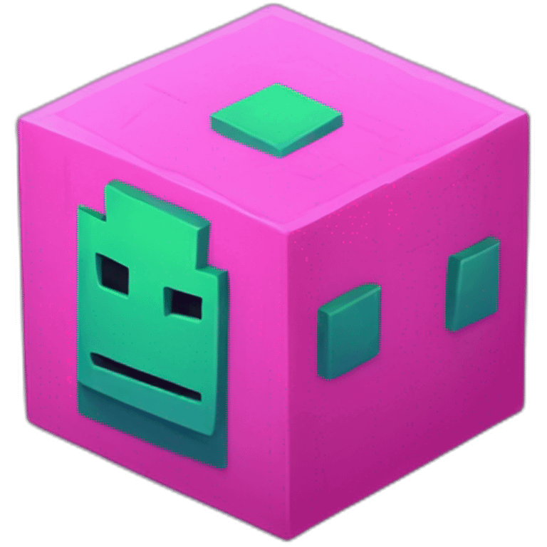 Geometry Dash Cube emoji