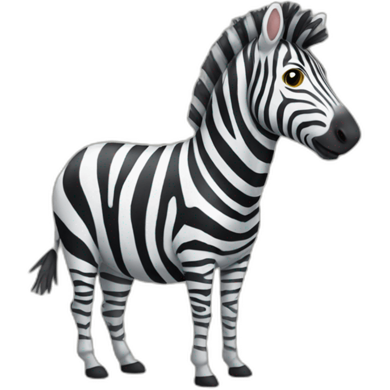 zebra wearing jacket emoji