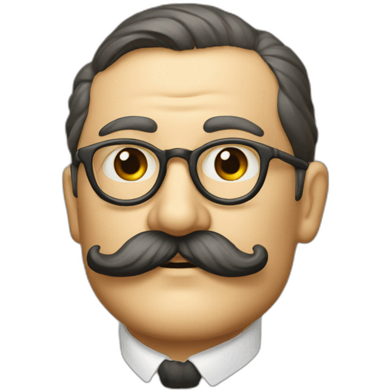 Chancelier allemand 1939-1945 moustache rectangle emoji