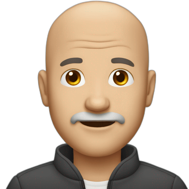 Bald 50 year old man emoji