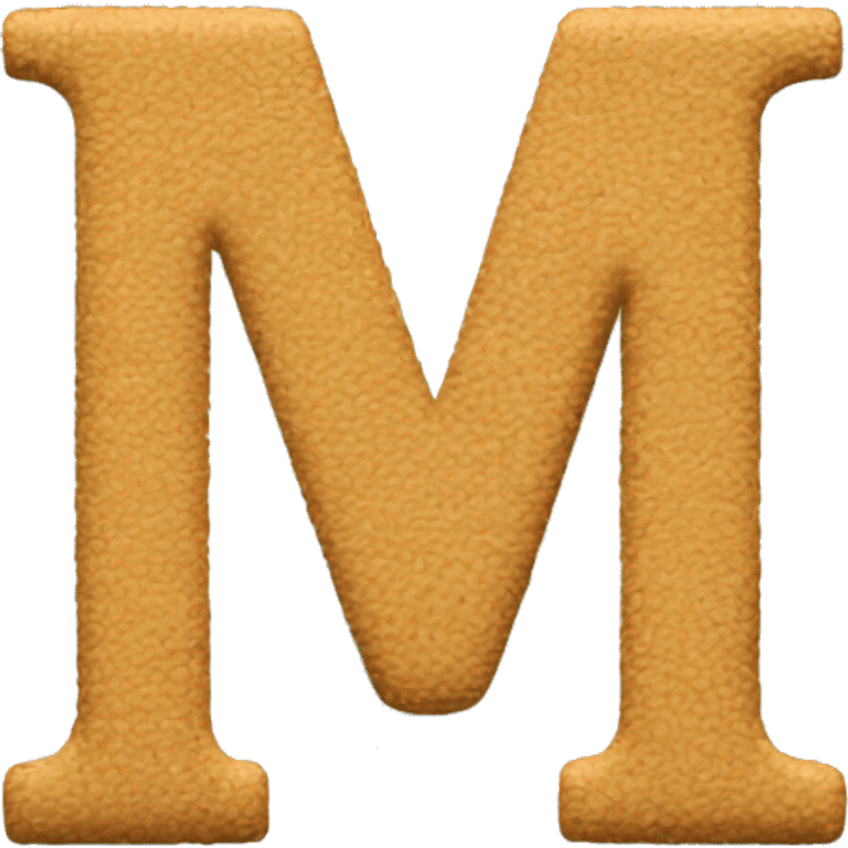 Letter M with shape of unlimited symbol emoji