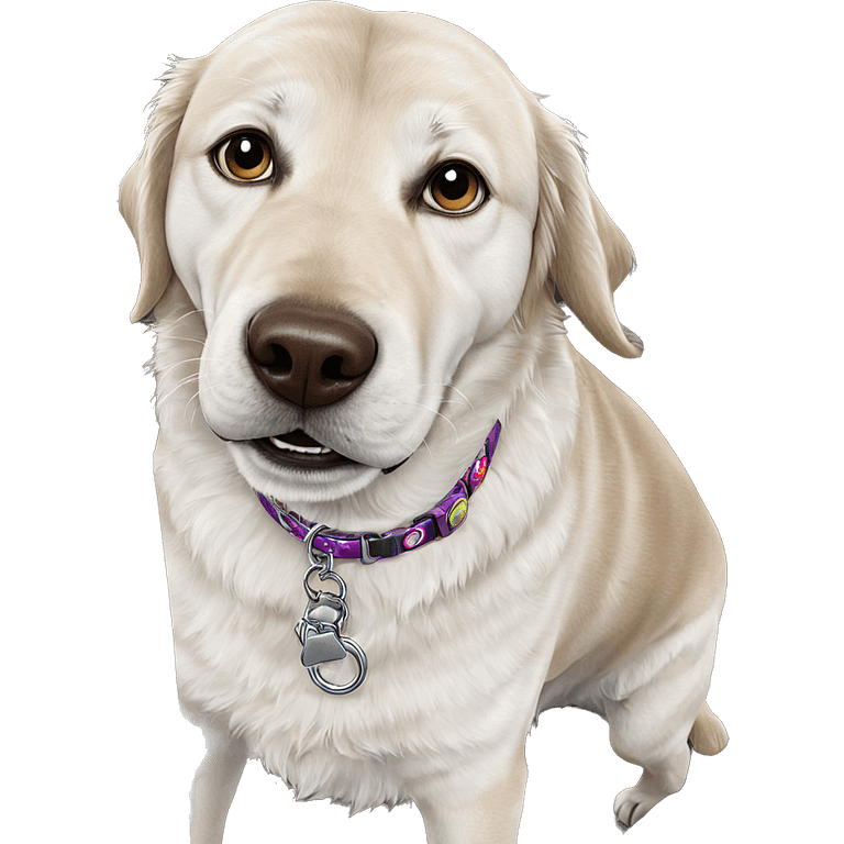 realistic dog collar artwork emoji