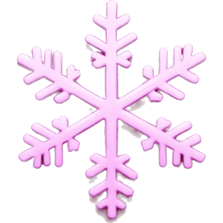 Pink snowflake emoji