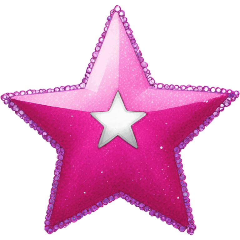 Pink disco star  emoji