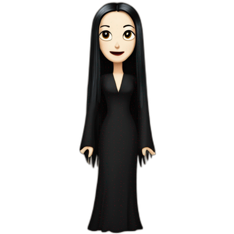 Morticia Addams emoji